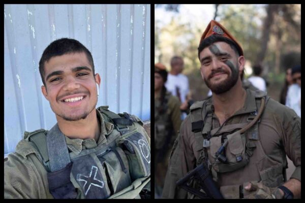 מימין, סמ"ר רון יונתן רויטמן ז"ל, משמאל, סמל יובל שי סוילם ז"ל (צילום: דובר צה"ל)