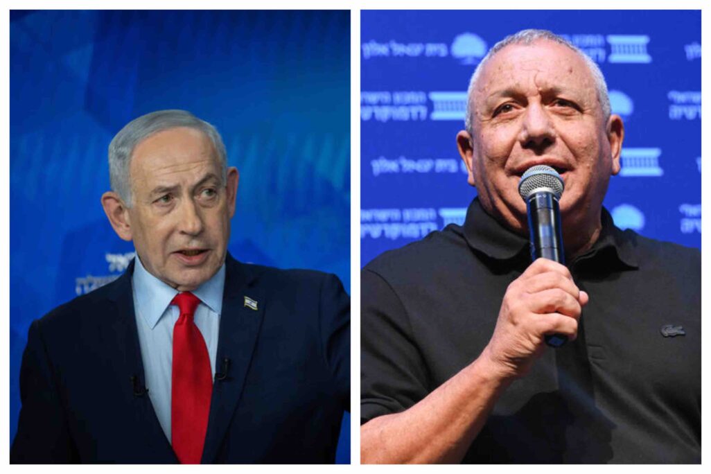 מימין, גדי איזנקוט, משמאל, בנימין נתניהו (צילום: ששוני/פלאש90, נועם רבקין פנטון/POOL)