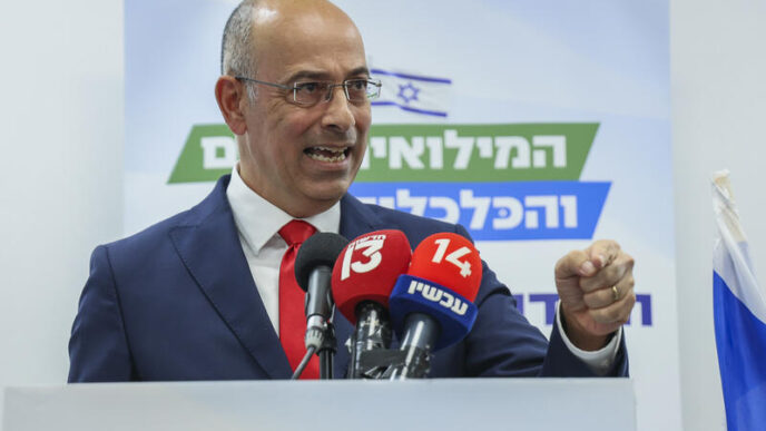 "מי מפחד מירון זליכה": המפלגה הכלכלית מציעה ימין כלכלי עם כוכבית
