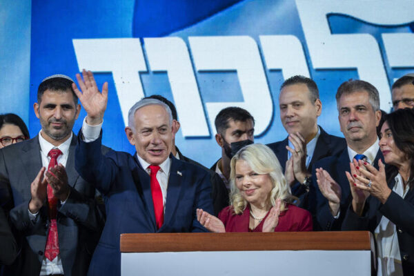 ראש הממשלה בנימין נתניהו בהתכנסות פעילי ליכוד בבנייני האומה בירושלים, לאחר בחירות 2026 (צילום: חיים גולדברג / פלאש90)