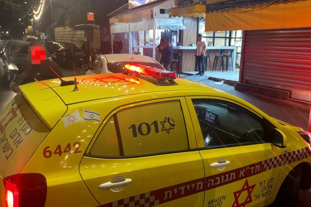 זירת הרצח באשקלון (צילום: תיעוד מבצעי מד"א)