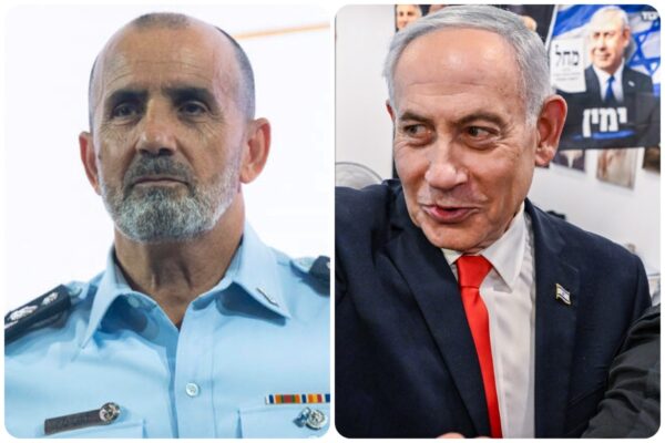 ראש הממשלה בנימין נתניהו במסע הבחירות, והרמטכ"ל דני לוי (צילום: פלאש90)