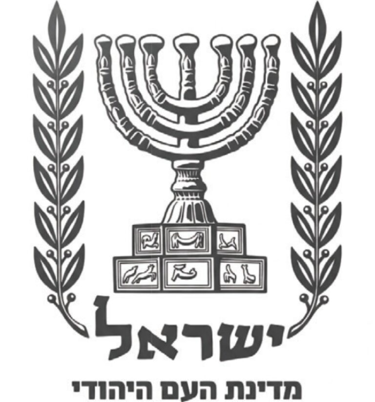 סמל המדינה החדש של מפלגת זהות: "ישראל – מדינת העם היהודי" (מקור: מפלגת זהות)