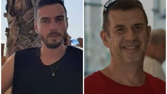 איליה צ'צ'ולין (מימין) ויקיר קוסשוילי, ההרוגים בפיצוץ במפעל אינטל בבאר שבע (צילום: רשתות חברתיות)